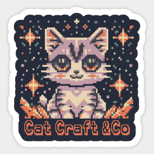Cat Craft & Co - Pixel Cat Sticker